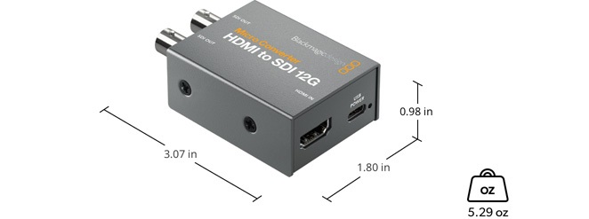 Blackmagic Micro Converter HDMI TO SDI 12G wPsu