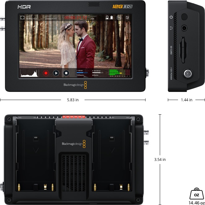 Màn hình hiện thị Blackmagic Video Assist 5” 12G HDR